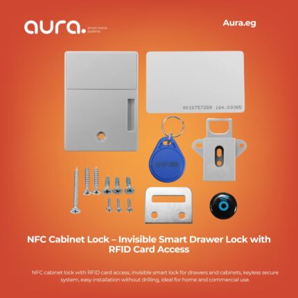 NFC Cabinet Lock – Invisible Smart Drawer Lock with RFID Card Access