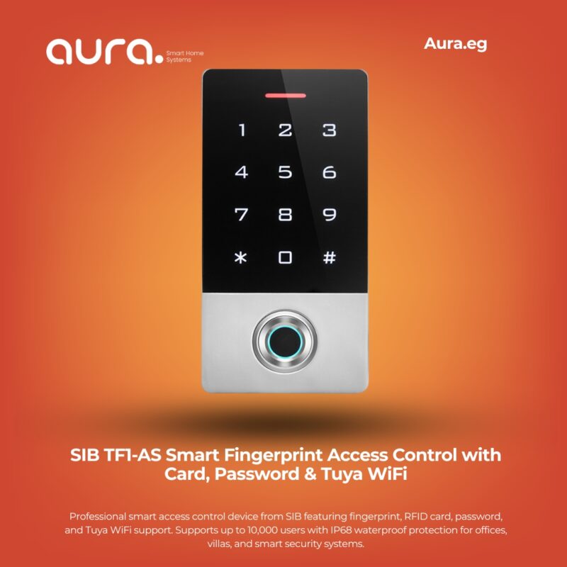 SIB TF1-AS Smart Fingerprint Access Control with Card, Password & Tuya WiFi