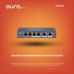 Hikvision DS-3E0106P-E/M 4 Port PoE Switch for CCTV Cameras
