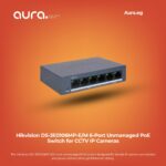 Hikvision DS-3E0106MP-E/M 6-Port Unmanaged PoE Switch for CCTV IP Cameras