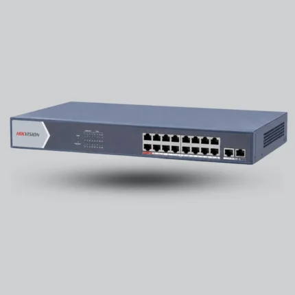 Hikvision DS-3E0518P-E 16-Port Gigabit PoE Switch for CCTV Networks