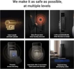 EZVIZ Smart Lock DL50FVS – 7-in-1 Keyless Entry with 3D Face Recognition, Camera & 2-Way Video Call