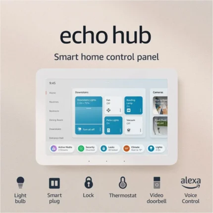 Amazon Echo Hub Latest Generation – 8-inch Smart Home Control Panel with Alexa