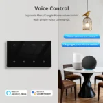 ⁦سويتش Zemismart Zigbee Smart Screen Switch أفقي 1/2/3/4 Gang⁩ - الصورة ⁦15⁩