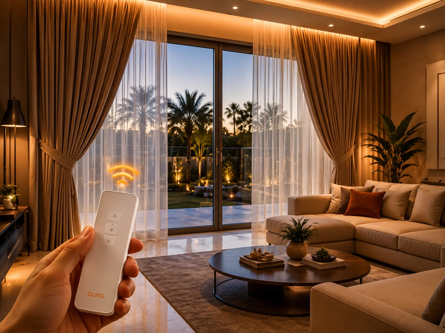 Aura Home Automation | Smart Home & Smart Lock 6 ستائر ذكية