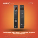 EZVIZ Smart Lock DL50FVS – 7-in-1 Keyless Entry with 3D Face Recognition, Camera & 2-Way Video Call