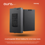 A rechargeable lithium battery for smart door locks