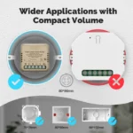 Moes Mini Shutter 1-CH WiFi Smart Curtain Switch Module