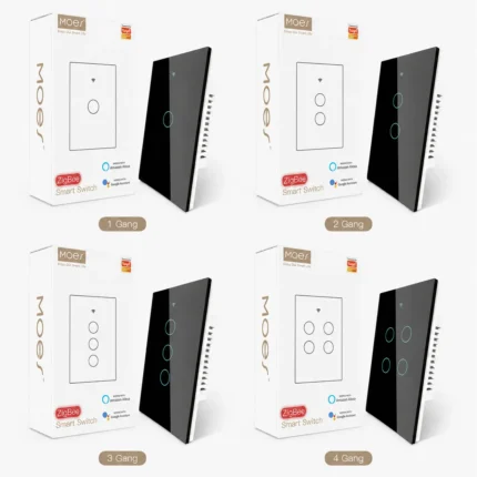MOES Zigbee Smart Switch 1/2/3/4 Gang with Neutral Wire and Hub Required