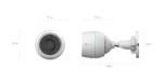 كاميرا EZVIZ H3C 2MP WiFi Color خارجية بدقة 1080p مع رؤية ليلية وتخزين MicroSD - الصورة 3