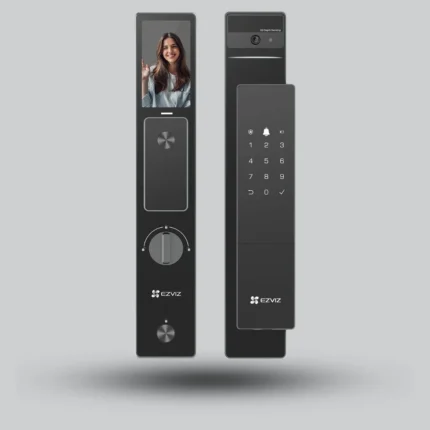EZVIZ Smart Lock DL50FVS – 7-in-1 Keyless Entry with 3D Face Recognition, Camera & 2-Way Video Call
