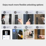 EZVIZ Smart Lock DL50FVS – 7-in-1 Keyless Entry with 3D Face Recognition, Camera & 2-Way Video Call