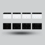 Zemismart Zigbee Smart Screen Switch Horizontal 1/2/3/4 Gang with Custom Name Display