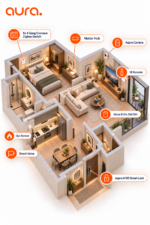 باقة الشقة الذكية Apple Home من Aura Smart Home
